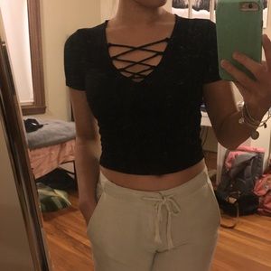 Black Crop Top